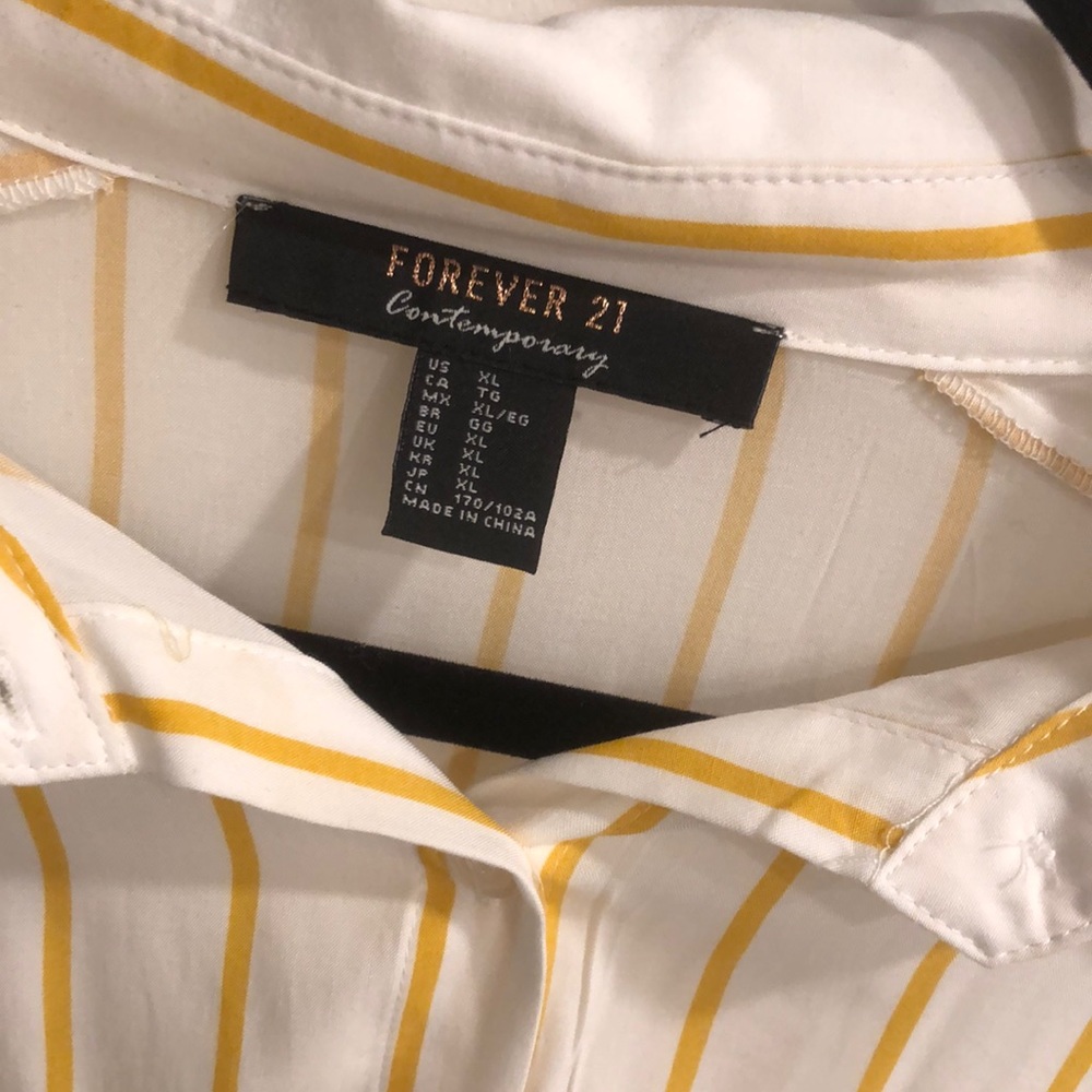 Striped summer button up - Picture 2 of 3